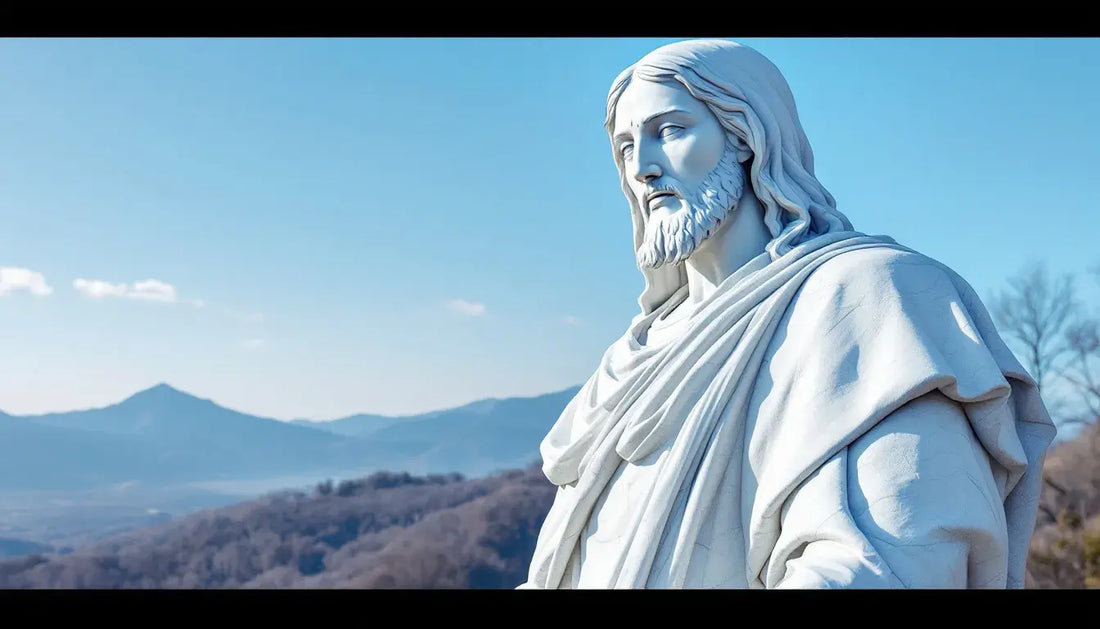 Christ of the Ozarks 65 Foot Statue Overlooking the Town - The Woodland Retreat
